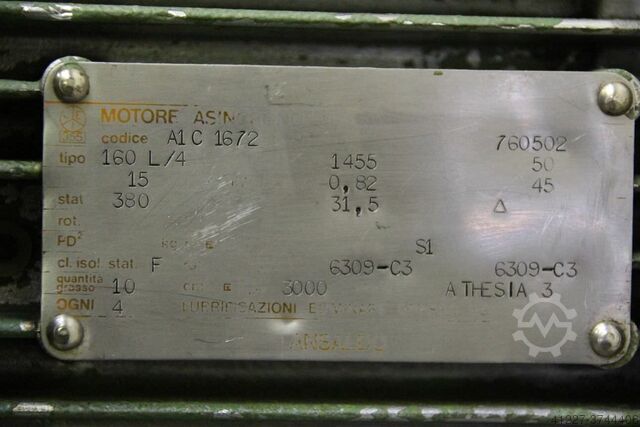 Elektromotor 15 kW 1455 Rpm Ansaldo 160L/4