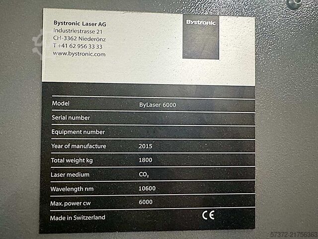 Macchina da taglio laser CNC Bystronic ByStar 4020/ByLaser 6000