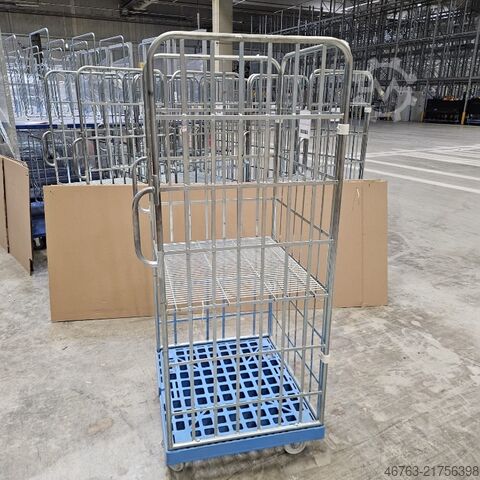 Válcový kontejner, přepravní vozík s plastovými kolečky  