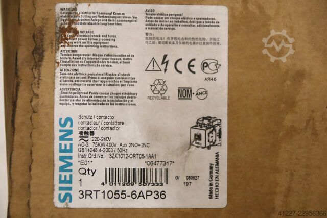 Stycznik Siemens 3RT1055-6AP36