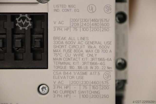 Stycznik Siemens 3RT1065-6AP36