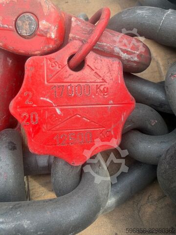  Łańcuch zawiesiowy 20mm 4m McBULL 12,5t / 17t hak Łańcuch zawiesiowy 20mm 4m McBULL 12,5t / 17t hak