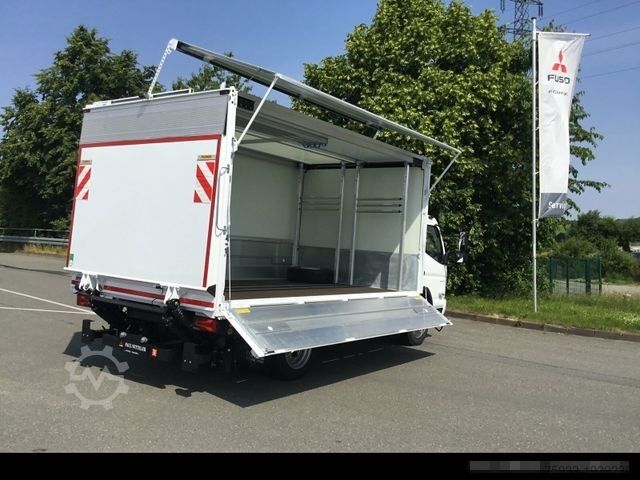 Drankentruck FUSO eCanter 9C18e EWERS Getränkekoffer Schwenkwand