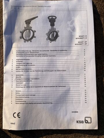 Motýlkový ventil KSB amri BOAX-SF DN200 PN16 – NOVÝ, páka, EPDM, 16 bar Zawór motylkowy KSB amri BOAX-SF DN200 PN16 – NOWE, dźwignia, EPDM, 16 bar Zawór motylkowy KSB amri BOAX-SF DN200 PN16 – NOWE, dźwignia, EPDM, 16 bar