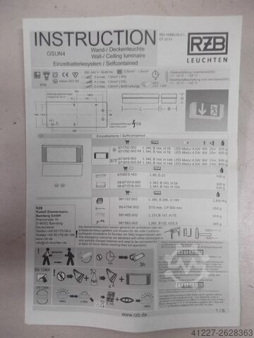 Oprawa znaku wyjścia RZB GSUN 4