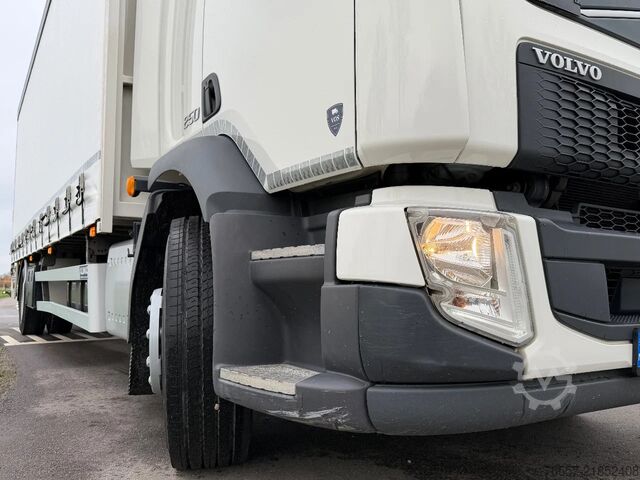 Telone scorrevole Volvo FL FL250.18 Schuifzeil Bakwagen met Laadklep