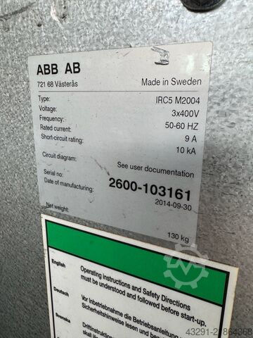 Robot industrial ABB Robotics IRB 2600 20/1.65 IRC5 M2004 Multimove