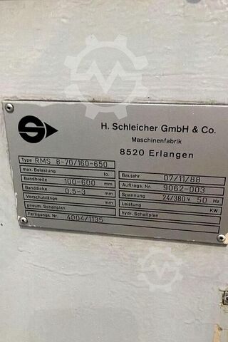 Linka na zpracování svitkových pásů Schleicher RMS 8-70/160-650