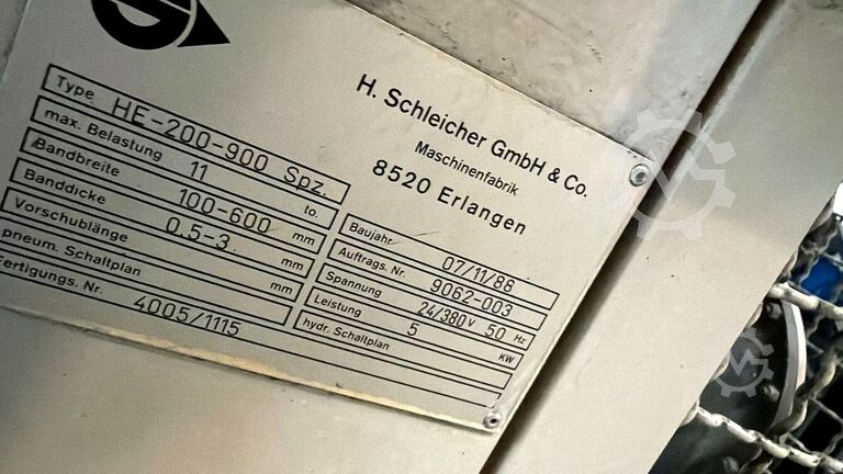 Linka na zpracování svitkových pásů Schleicher RMS 8-70/160-650