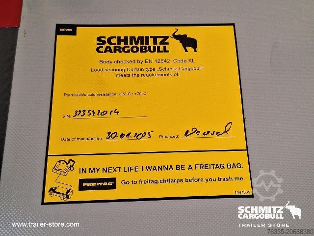 Semirimorchio con telone Schmitz Cargobull Curtainsider Mega