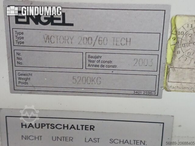 Hidraulikus fröccsöntő gép Engel Victory 200/60 TECH