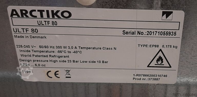 Vriezer met ultralage temperatuur Arctiko ULTF 80