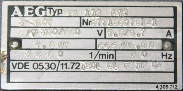 Silnik elektryczny 4 kW 2880 RPM AEG AM112MY2