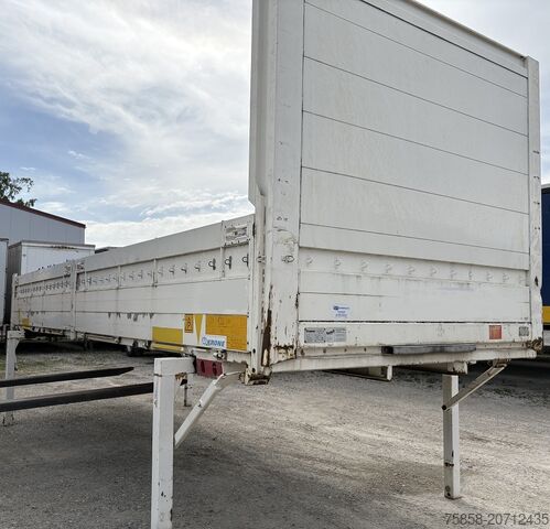 Ładownia wymienna z platformąWechselbrücke z platformąŚwiadoma nadbudowa z platformąWechselbrücke z Krone BDF 7,45m Baustoff Bordwand + Türen