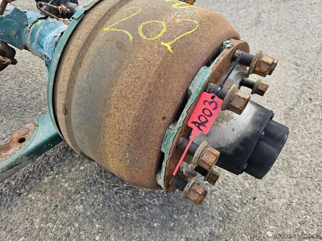 Axel ROR tmt 9 tons traileraxle single tires.