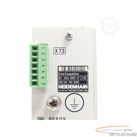 Component Heidenhain Interfaceplatine Id. 324 955-17 SN24114846 - generalüberholt mit 3 Monaten Gewährleistung-