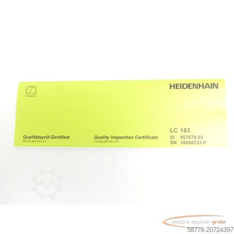 Component Heidenhain LC 183 ML 340 mm Id. 557 679-03 SN:35008233P + AE LC 1x3 - ungeb.! -
