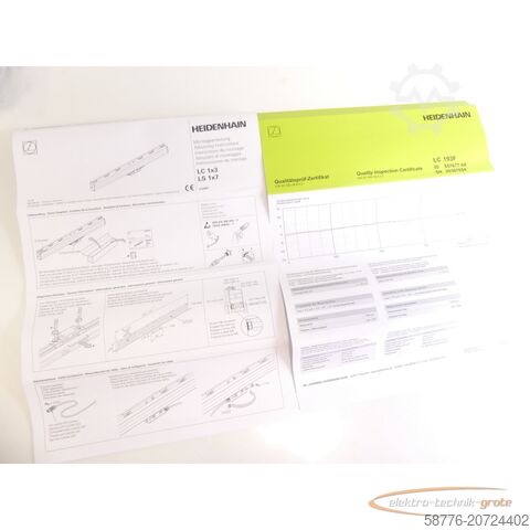Component Heidenhain LC 193F / 10nm Längenmaßstab ohne Messkopf - ! -