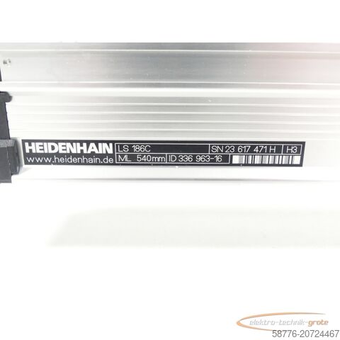 Component Heidenhain LS 186C ML 540 mm Id. 336 963-16 SN:23617471H + AE LS 186C ungeb.!