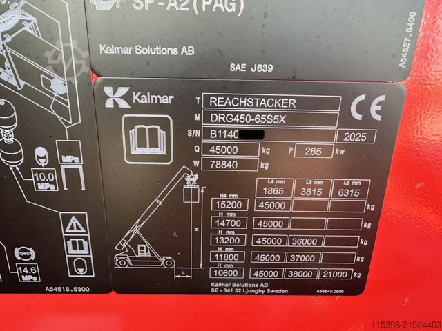 Zakladač plných kontejnerů Kalmar DRG450-65S5X