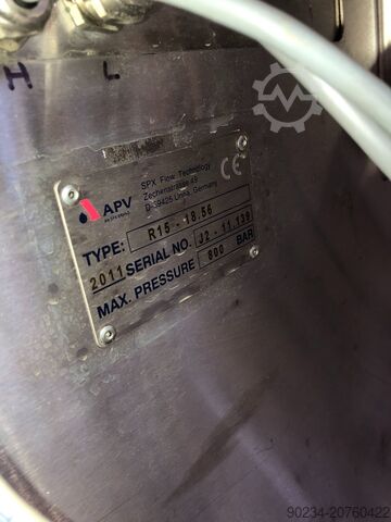 105 GPH @ 11600 APV/SPX Flow Μοντέλο R15-18.56 Ομογενοποιητής από ανοξείδωτο χάλυβα APV R15-18.56