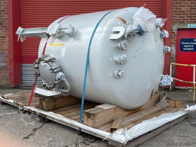 6,000 Litre, 2000mm X 1680mm, Tycon Glass Lined Receiver Vessel Tycon 6,000 Litre