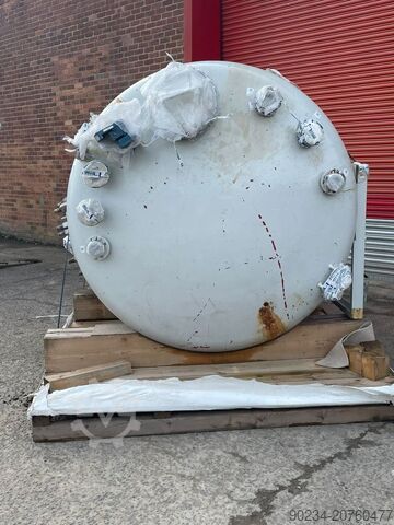 6,000 Litre, 2000mm X 1680mm, Tycon Glass Lined Receiver Vessel Tycon 6,000 Litre