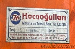 H Tipi Eksantrik 250 TON Pres Hocaoğlu 250 TON H TİPİ EKSANTRİK PRES