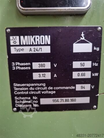 Frezarka do kół zębatych - pozioma MIKRON A 24/1