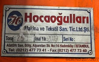 H Tipi Eksantrik 250 TON Pres Hocaoğlu 250 TON H TİPİ EKSANTRİK PRES