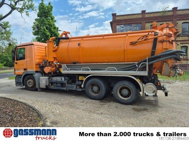 Gatusopmaskin Mercedes-Benz Actros 2636 6x4, Tollense Saugwagen ca. 13m³
