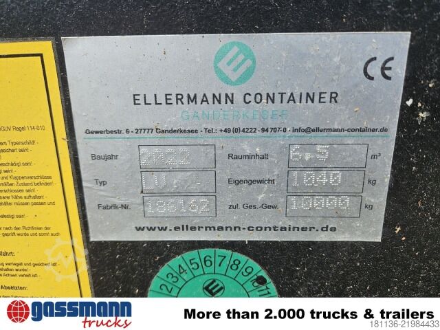 Container cu cârlig  LV Abrollcontainer City 6,5cbm