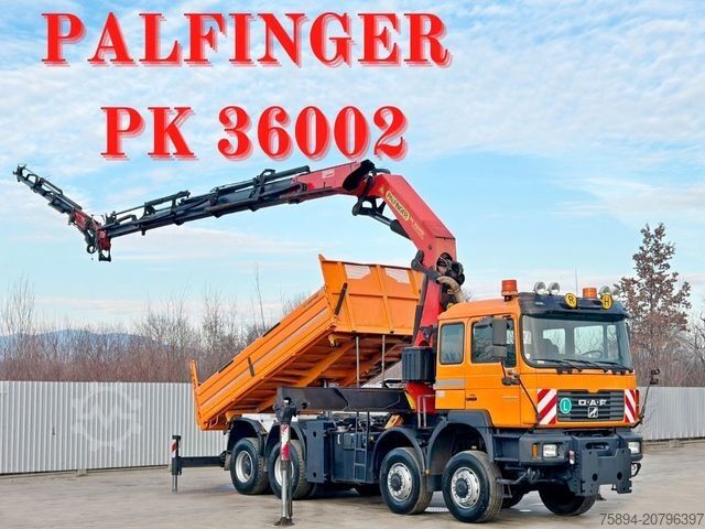 Kiepwagen MAN 35.414 * PALFINGER PK 36002 +FUNK / 8x6