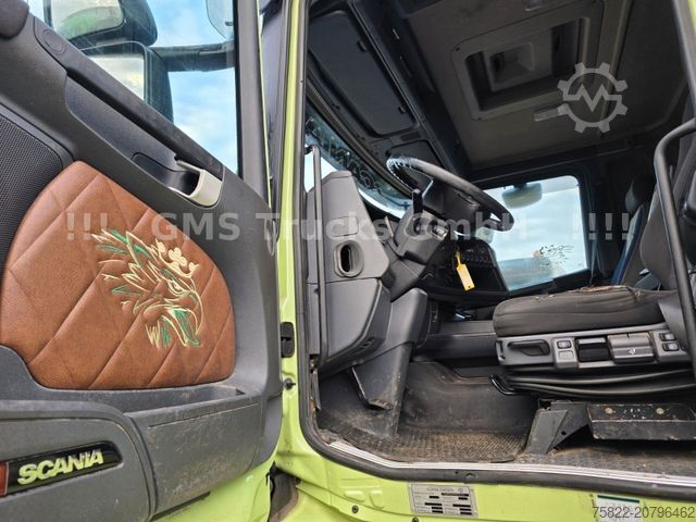 Driezijdige kipper SCANIA R490 / 6X4 / Blatt / 18m Hiab Kran