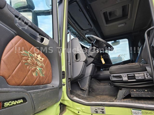 Kiepwagen SCANIA R490 / 6X4 / Blatt / 18m Hiab Kran