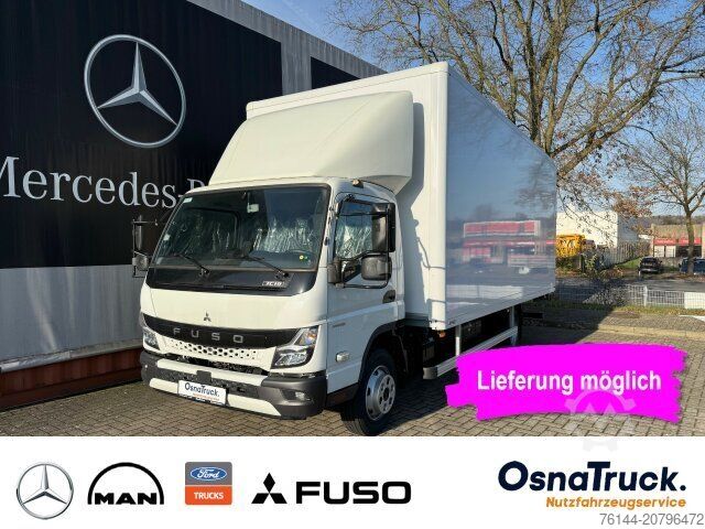 Vrachtwagen met bakwagen FUSO 7C18 Koffer+LBW,Klima Nutzlast 2925 KG,Sideguard