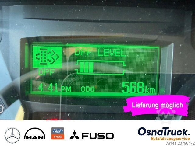 Vrachtwagen met bakwagen FUSO 7C18 Koffer+LBW,Klima Nutzlast 2925 KG,Sideguard