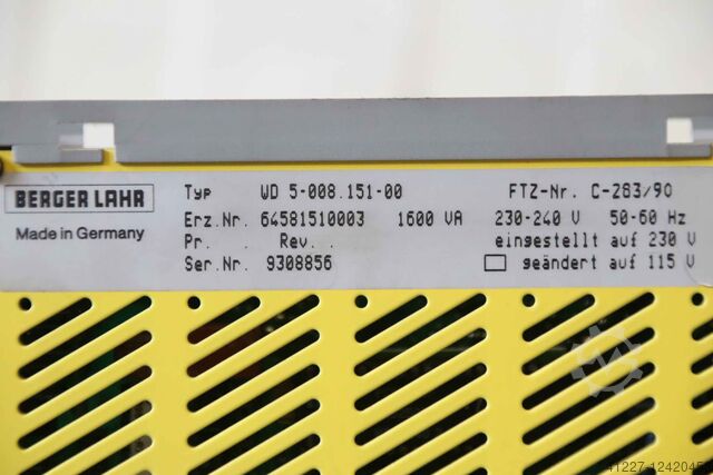 Motor kontrolü Berger Lahr WD5-008.151-00