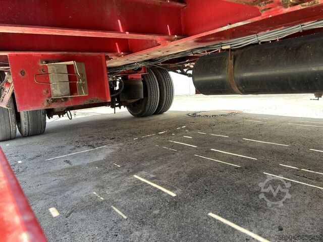 Low loader trailer t3 3 Achs Tiefladeranhänger mit gerader Ladefläche