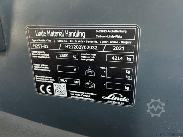 LPG vysokozdvižné vozíky Linde H25T