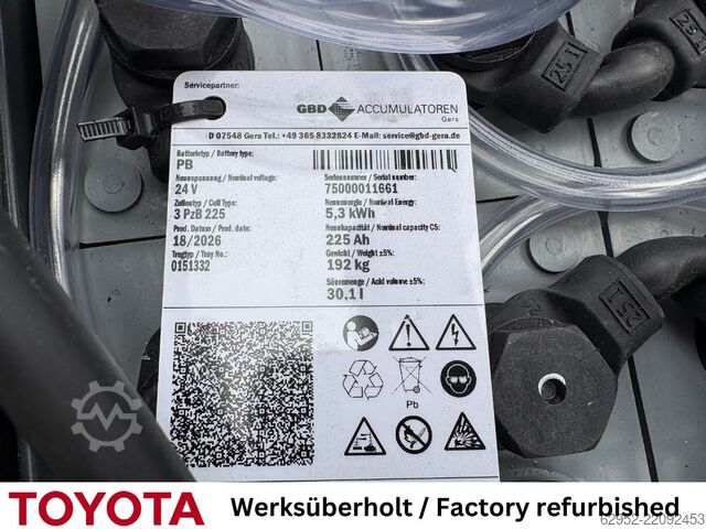 Handmatige stapelaar Toyota SWE 120 L /Akku neu!