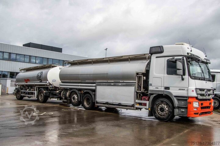 Tankwagen MERCEDES ACTROS 2544-MP3+MAGYAR INOX18.200L+17.700L/2X6COMP