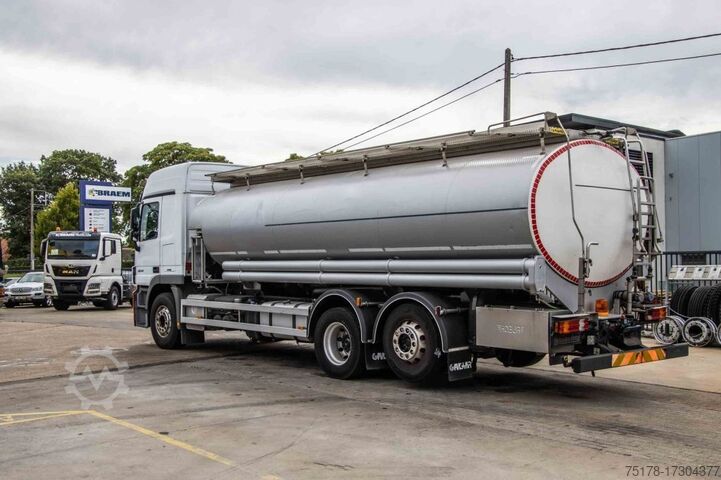 Tankwagen MERCEDES ACTROS 2544-MP3+MAGYAR INOX18.200L+17.700L/2X6COMP