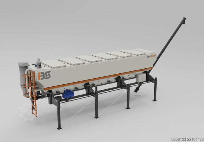HS035 horisontal cement silo 35 m³ IBS HS035 Horizontal Cement Silo 35 m³