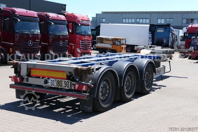 Návěs s výměnnou nástavbou FRUEHAUF BDF Multi-Chassis Liftachse SAF-Achsen