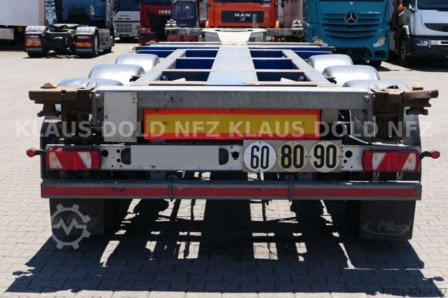 Návěs s výměnnou nástavbou FRUEHAUF BDF Multi-Chassis Liftachse SAF-Achsen