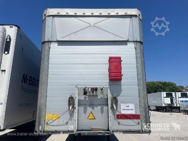 Open semitrailer with tarp Schmitz Cargobull Semitrailer Curtainsider Mega