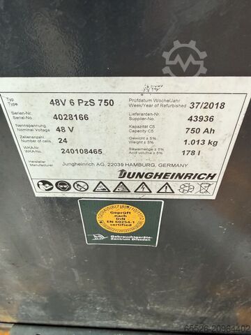 Elektro 3 Rad-Stapler Jungheinrich EFG 220 / 4298 Std. / AKKU 2018