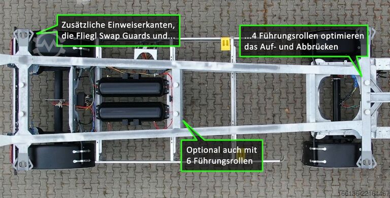 Naczepa podwoziowa wymienna Fliegl 2-Achs Wechselanhänger ZWP 180 Jumbo-ZL