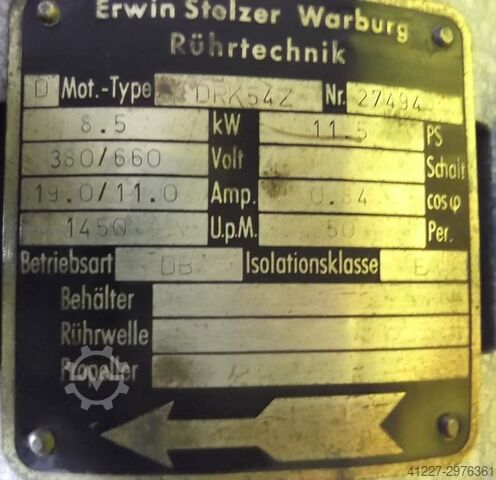 Elektromotor 8,5 kW 1450 Rpm Stelzer DRK54SW